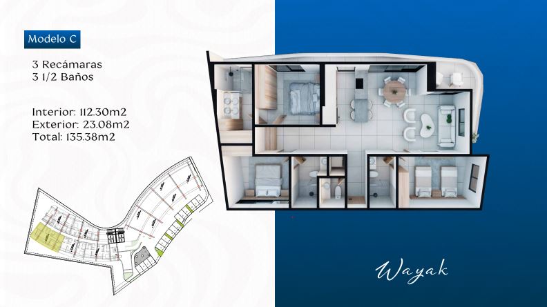 Departamento modC wayak